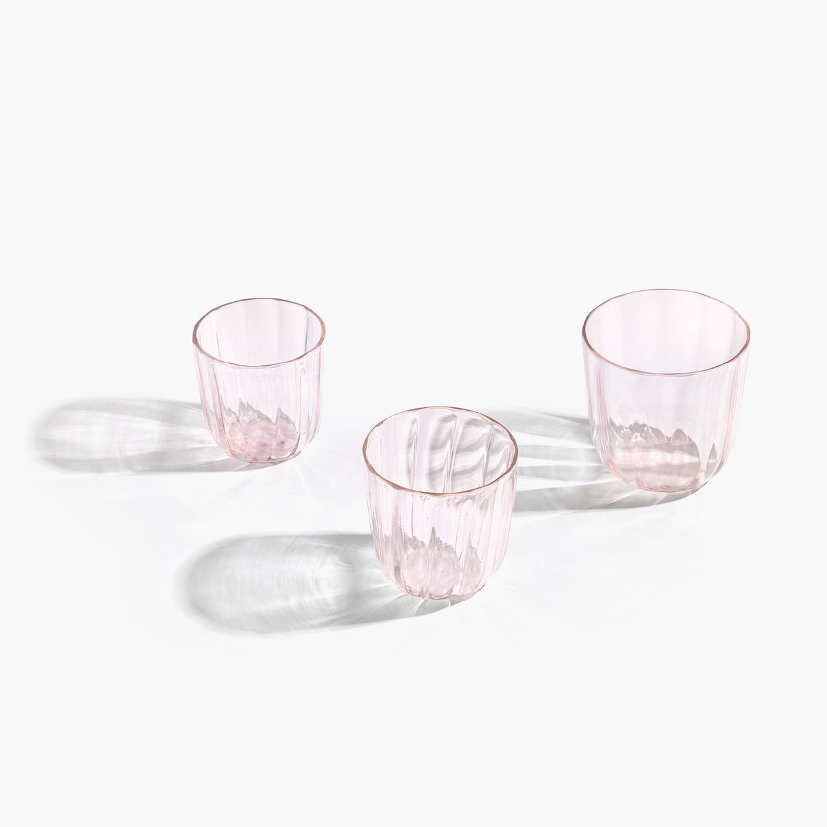 YALI WAVE GLASS ROSE PINK
