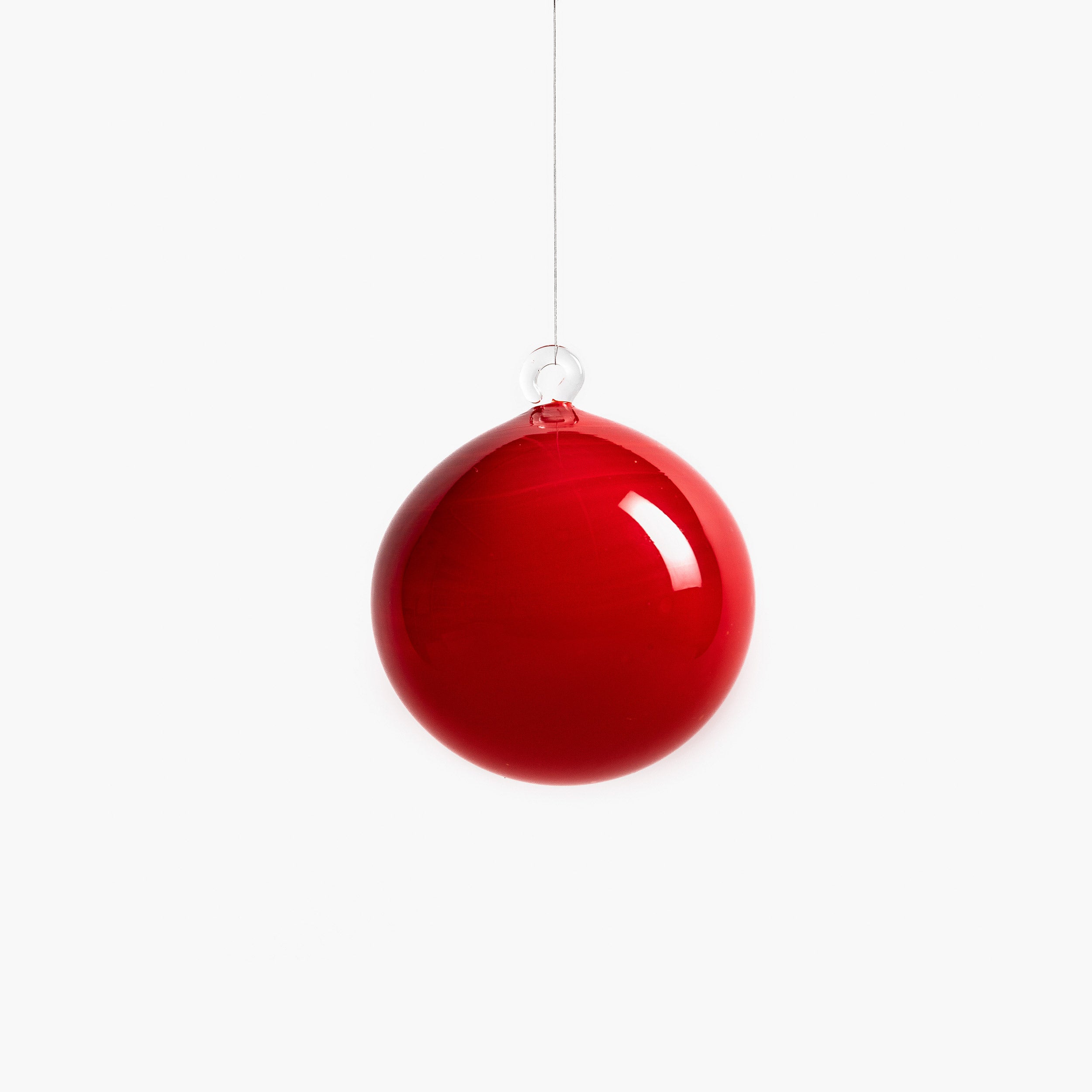 YALI XMAS BAUBLE OPAQUE RED