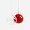 YALI XMAS BAUBLE OPAQUE RED